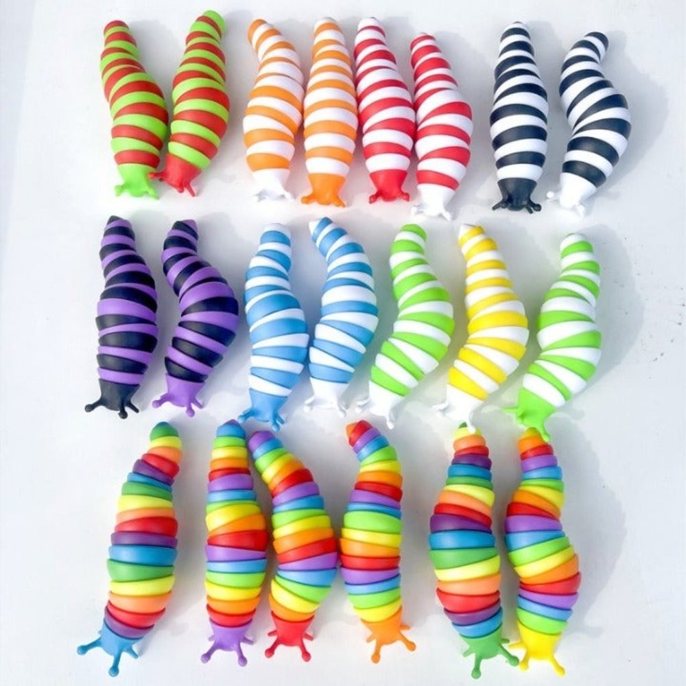 3D Articulated caterpillar fidget toy